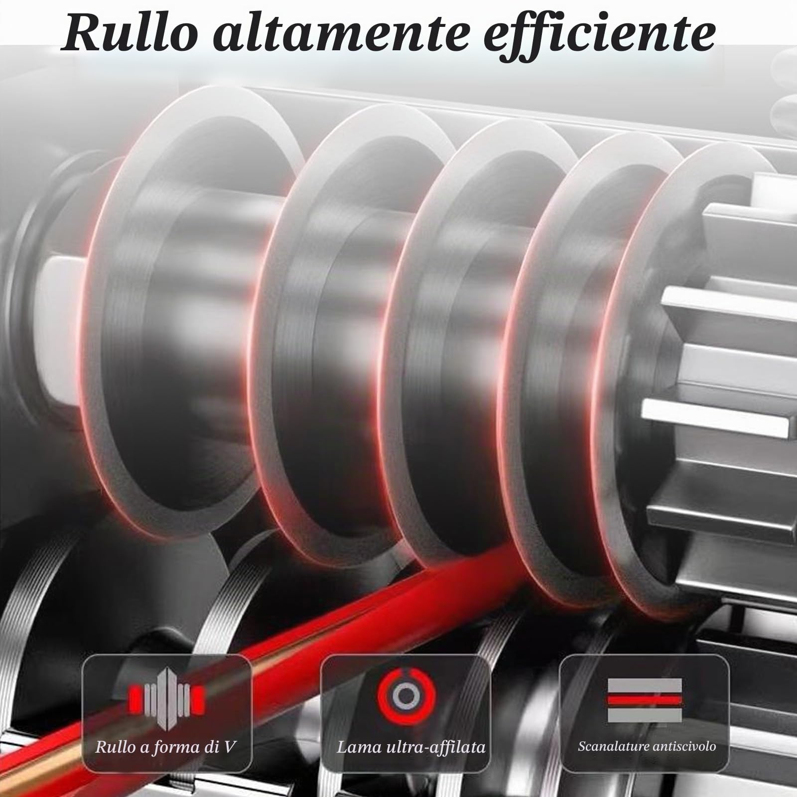 Macchina per spellare manuale,Spelatore per cavo con manovella,Macchina di spogliatura per cavi 1-17 m,Cavo elettrico con 6 canali 5 lame,Spellatrice per il riciclaggio dei rifiuti cavi