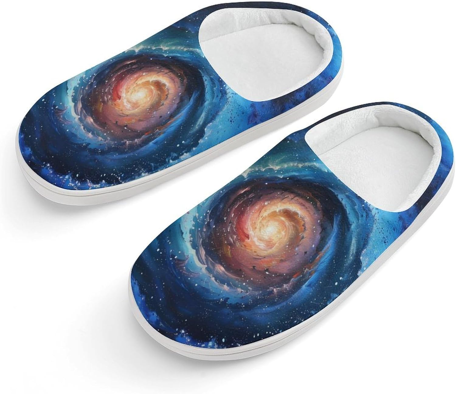 Spiral Galaxy Cute Cotton Slippers Anti-slip House Shoe Slipper Indoor Outdoor