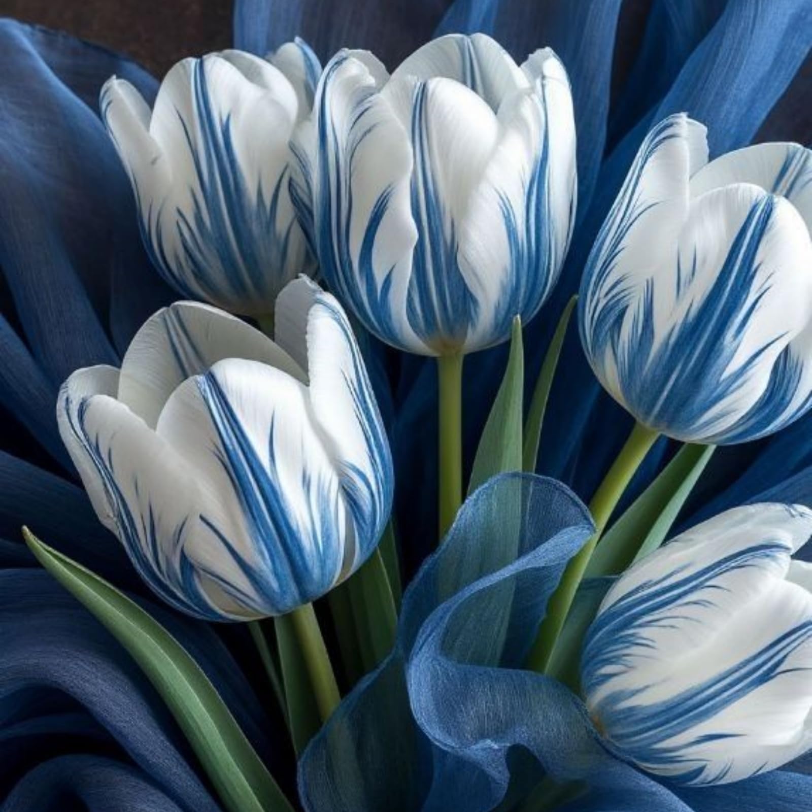 Tulip Bulbs.Strong Plants That Grow Well Mix Golden Jade Carving Feels Beautiful//。Mix-（CXXFGFT）.-4 Bulbs-C