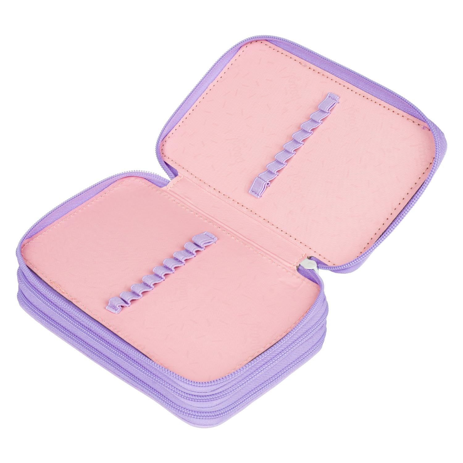 Baagl 3 Fach Federmäppchen für Mädchen, Schulmäppchen für Schreibwaren, Schulsachen Federtasche, Mädchen Federmappe, Mäppchen für Schule (Lieblingstiere)