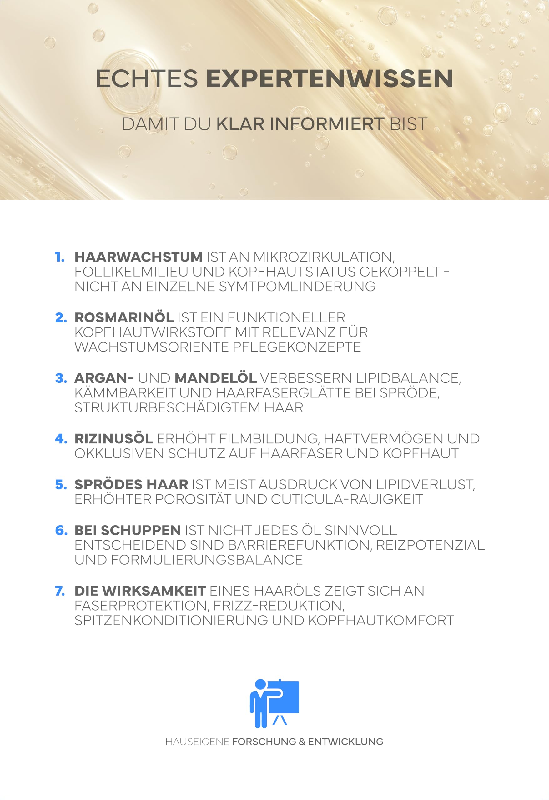 BIO Haaröl: Bei Haarausfall, Haarwachstum, Haarwuchs: Haare & Kopfhaut pflegen mit kaltgepresstem Arganöl, Rizinusöl, Mandelöl, Rosmarinöl (Rosmarin); Haarwuchsöl als Haarmaske & Haarkur (3 x 100ml)