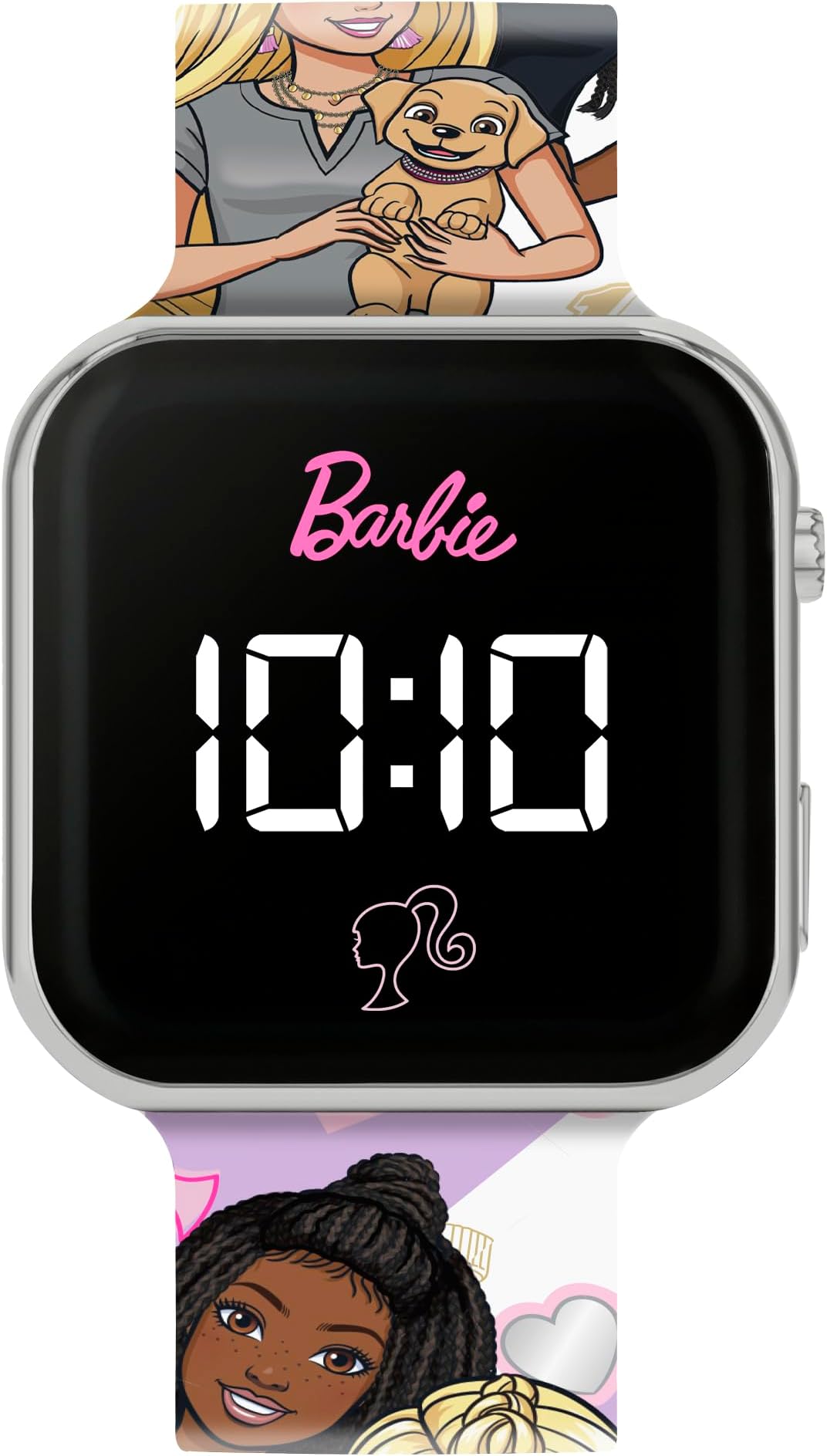 Barbie Printed Strap LED Kids Watch