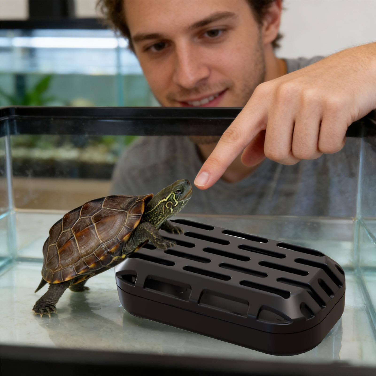 Atrapador de Excrementos de Tortuga para Acuario, Recogedor de Caca de Reptiles para Mascotas