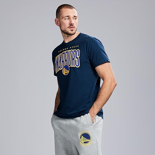 Miniatura 2 de GAME 7 Camiseta de algodón de manga corta con licencia oficial de la NBA para hombre, ligera, clásica, cuello redondo