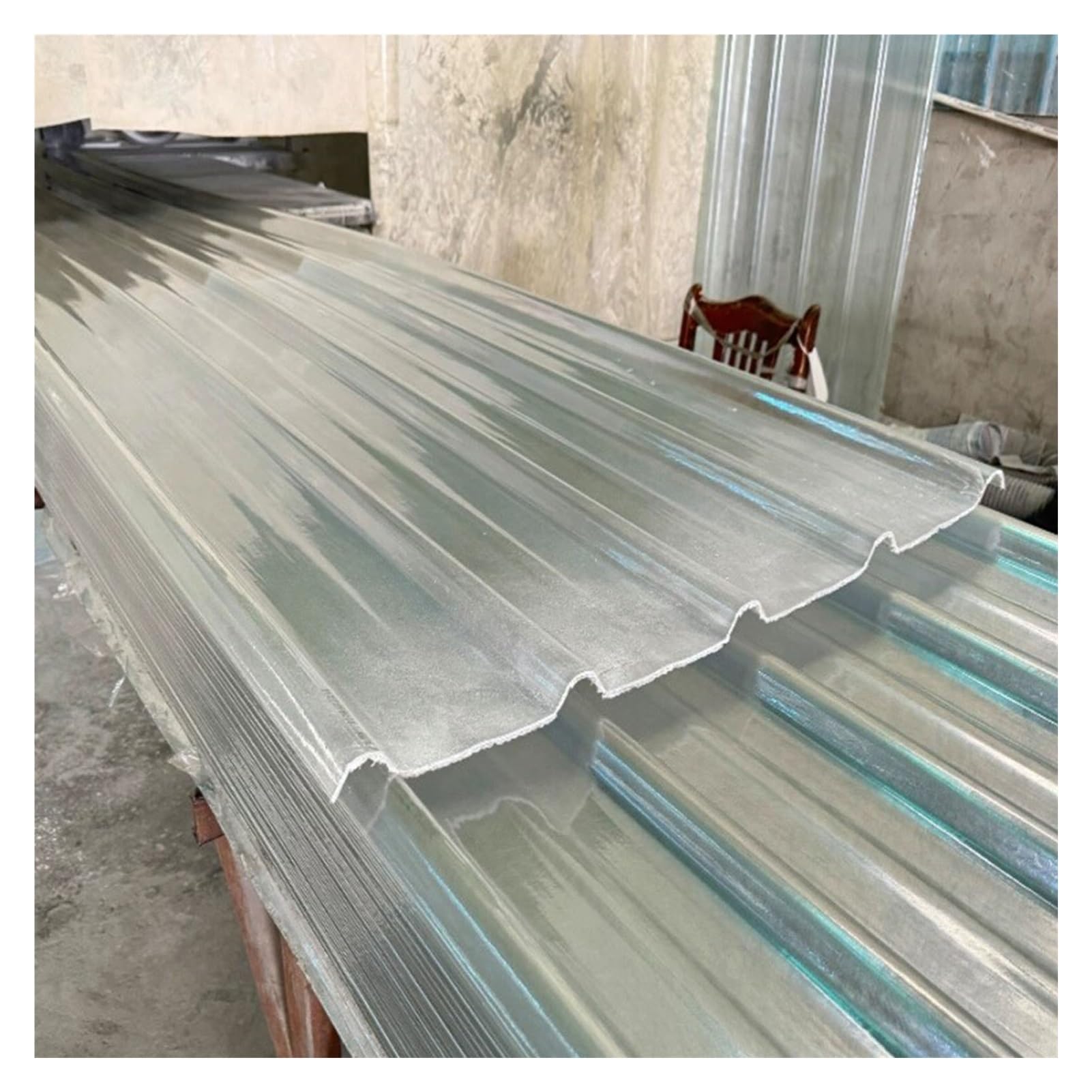 Plaque polycarbonate 1mm anti choc pour rénovation toiture