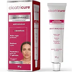 Cicatricure Creme Facial Antirrugas Antissinais com BIOREGENEXT, Reduz Rugas Profundas, Reafirma a Pele, Hidratante para Área dos Olhos, Resultados desde 1ª Aplicação, Combate Olheiras 60g