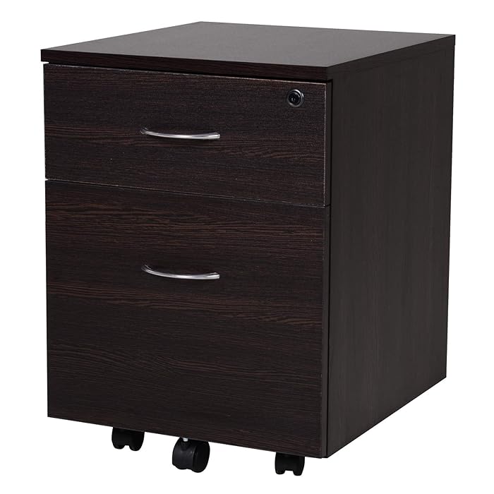 Buy Vinsetto Filing Cupboard Storage w/Two Drawer Unit Home