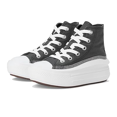 Converse Kids Chuck Taylor All Star Move Glitter (Little Kid) Boys Shoes Dark Matter/Black/White