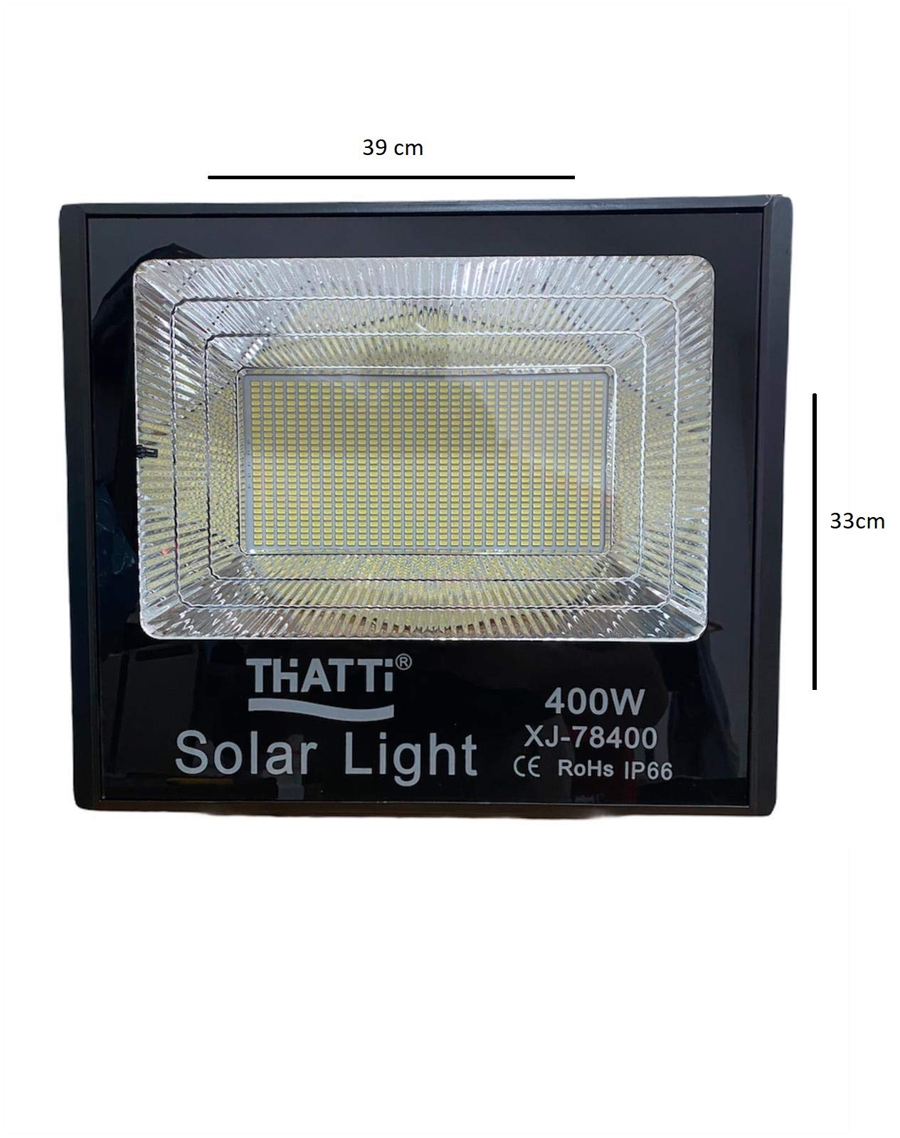 TEMPO DI SALDI Faro 400W A Led Smd Con Pannello Solare E Sensore Crepuscolare Con Telecomando