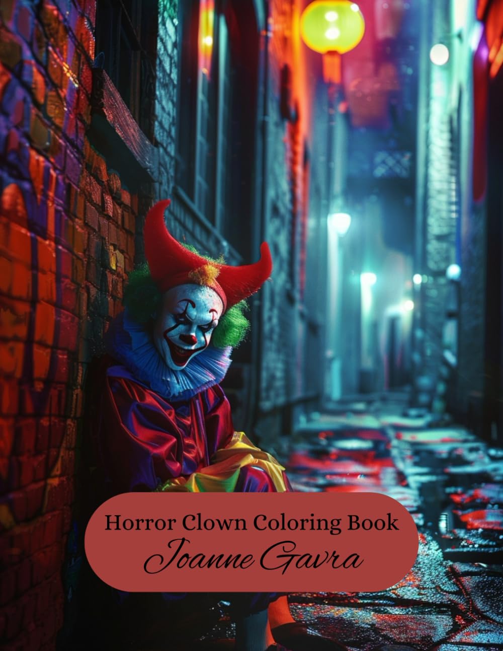 Horror Clown Coloring Book: 48 Unique Scary Designs for Adults