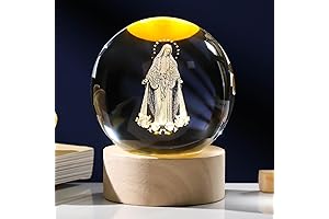 Exquisite 3D Crystal Virgin Mary Statue Figurine: A Symbol of Devotion