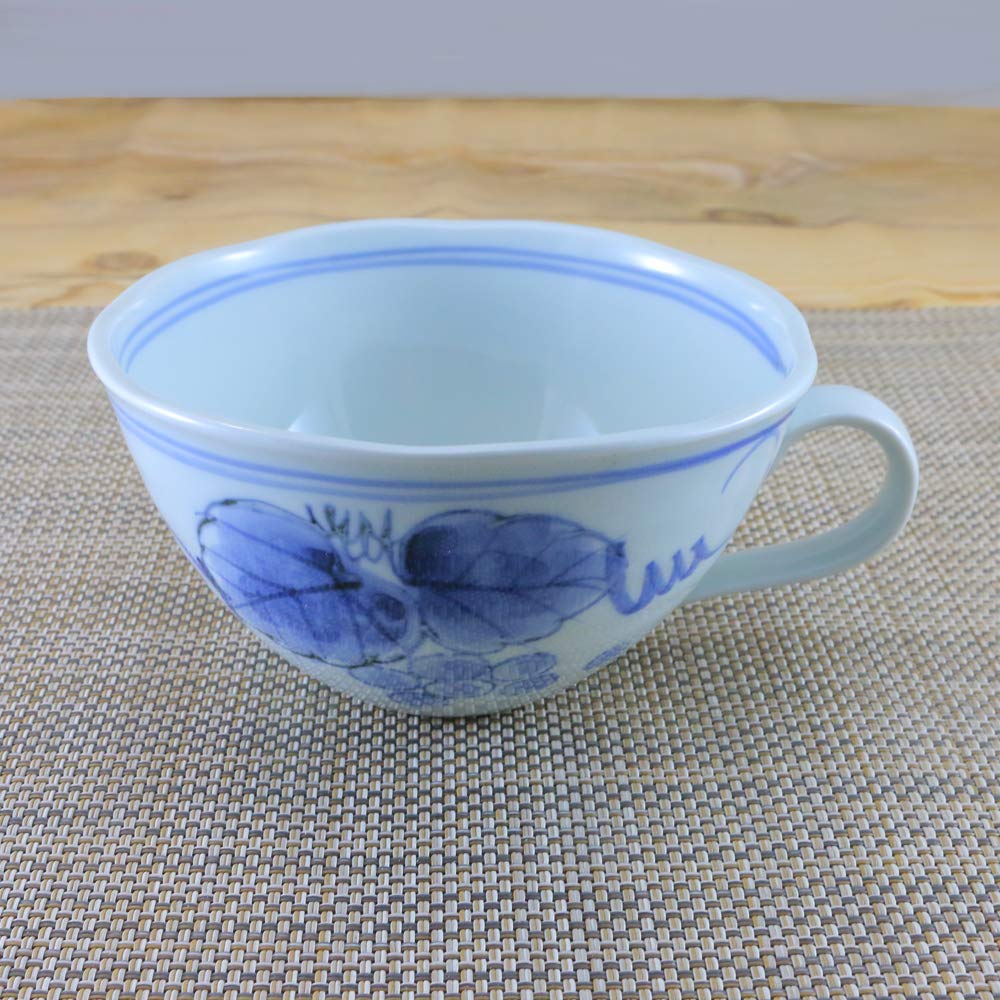 Amazon | スープカップ 有田焼 波佐見焼 軽々ぶどう絵スープカップ