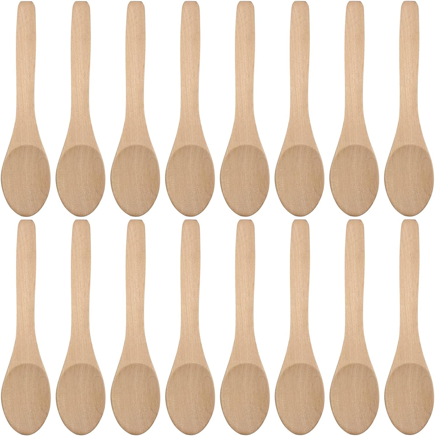 Brccee AC Mini Wooden Condiments Icecream Sugar Salt