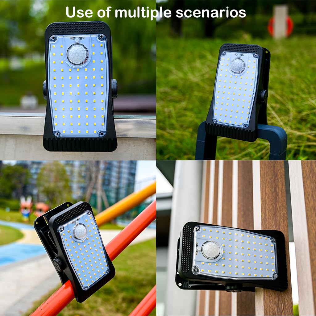 Hqynss Clip On Solar Light Outdoor 1500mAh, New Enhanced LED Outdoor Solar Light, Motion Detection Sensor Light - Image 3