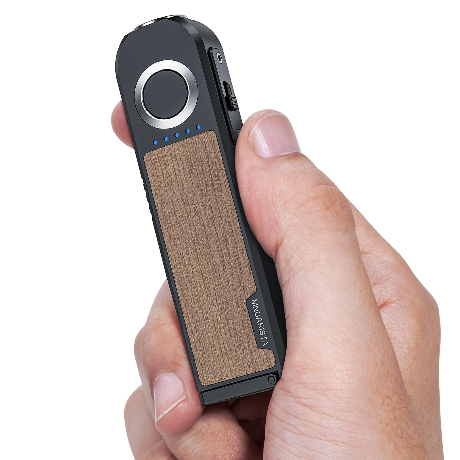 MNGARISTA Rechargeable Flashlight EDC, IPX8 Waterproof, Magnetic Base, 500-Lumen