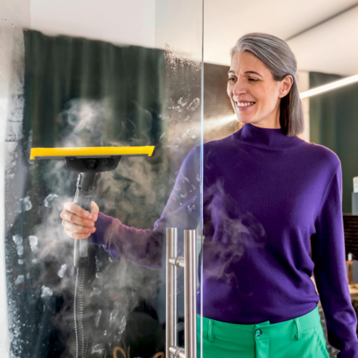Buse de fenêtre compatible avec nettoyeur vapeur Karcher SC1, SC2, SC3, SC4, SC5, SC7, convient pour fenêtres, miroirs