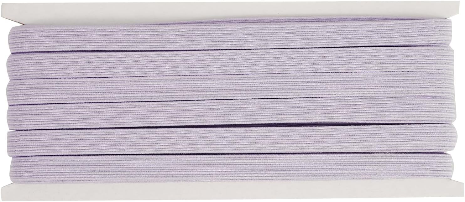 Lavender Elastic Band for Sewing, 3/8 inch 20 Yards High Elasticity Elastic Cord Stretch Strap Elastic Rope Knit Elastic Spool for Sewing DIY Crafts Lavender 3/8 Inch * 20 Yard