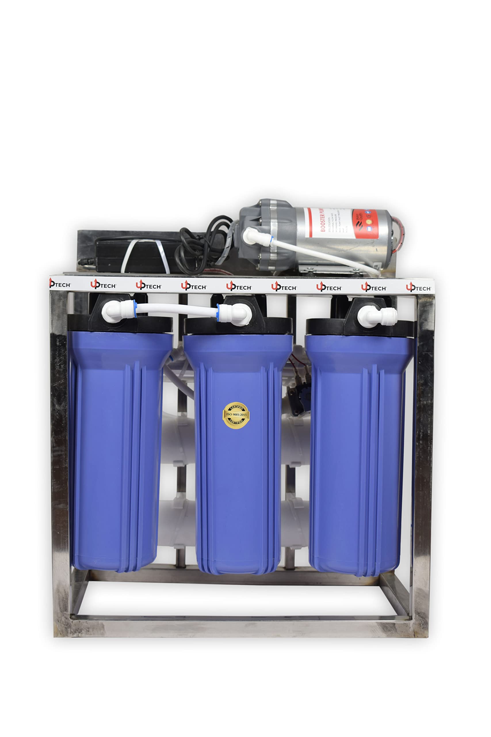 Uptech 25 LPH Commercial Ro + UV Water Purifier With Fully Automatic Function, Stainless Steel body, and Tds Adjuster 25 Litre (25 LPH RO+UV+ TDS ADJUSTER)