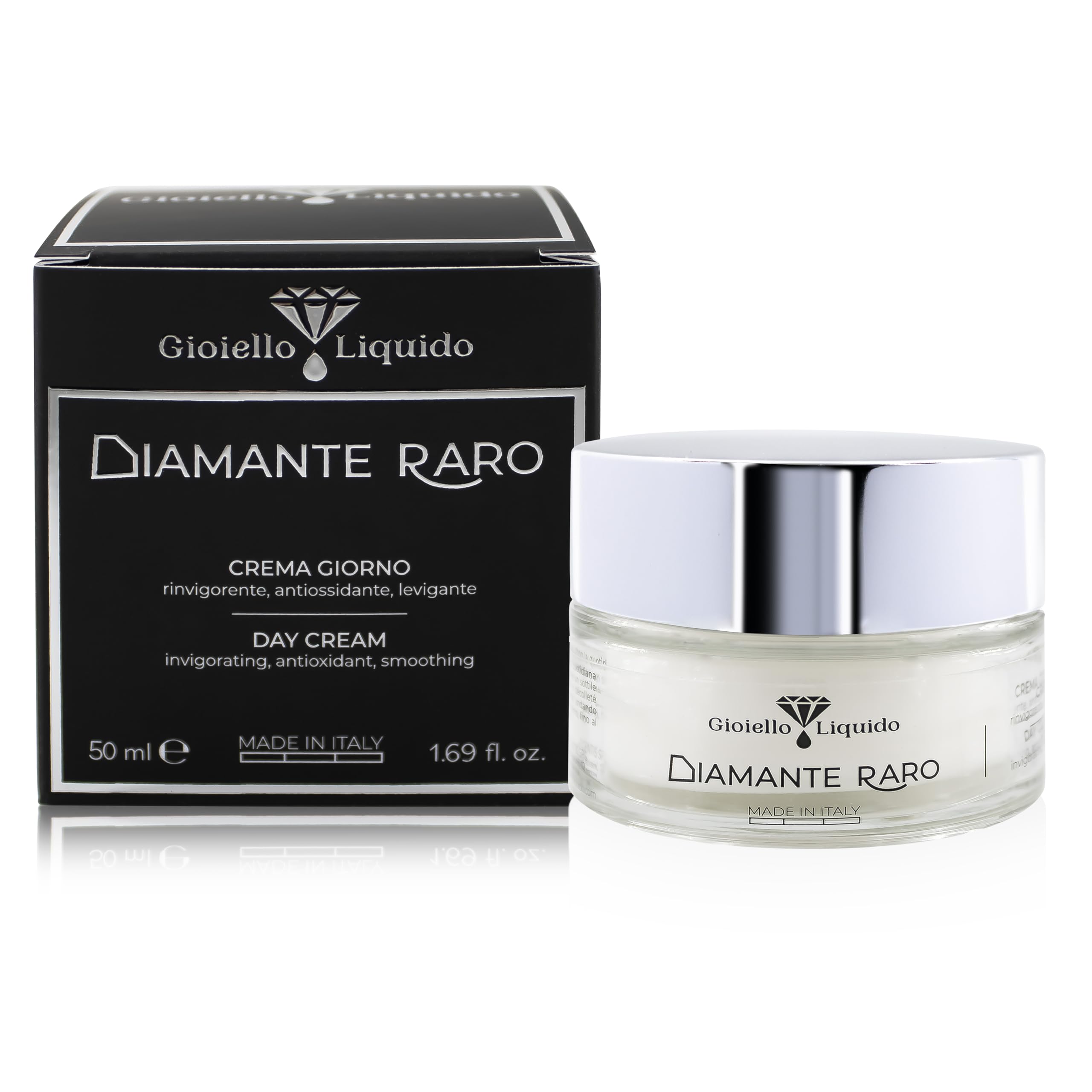 Crema de Día Anti-Edad Intensiva con Polvo de diamante Corrige arrugas, retexturiza la piel y remodela el rostro 50 ML