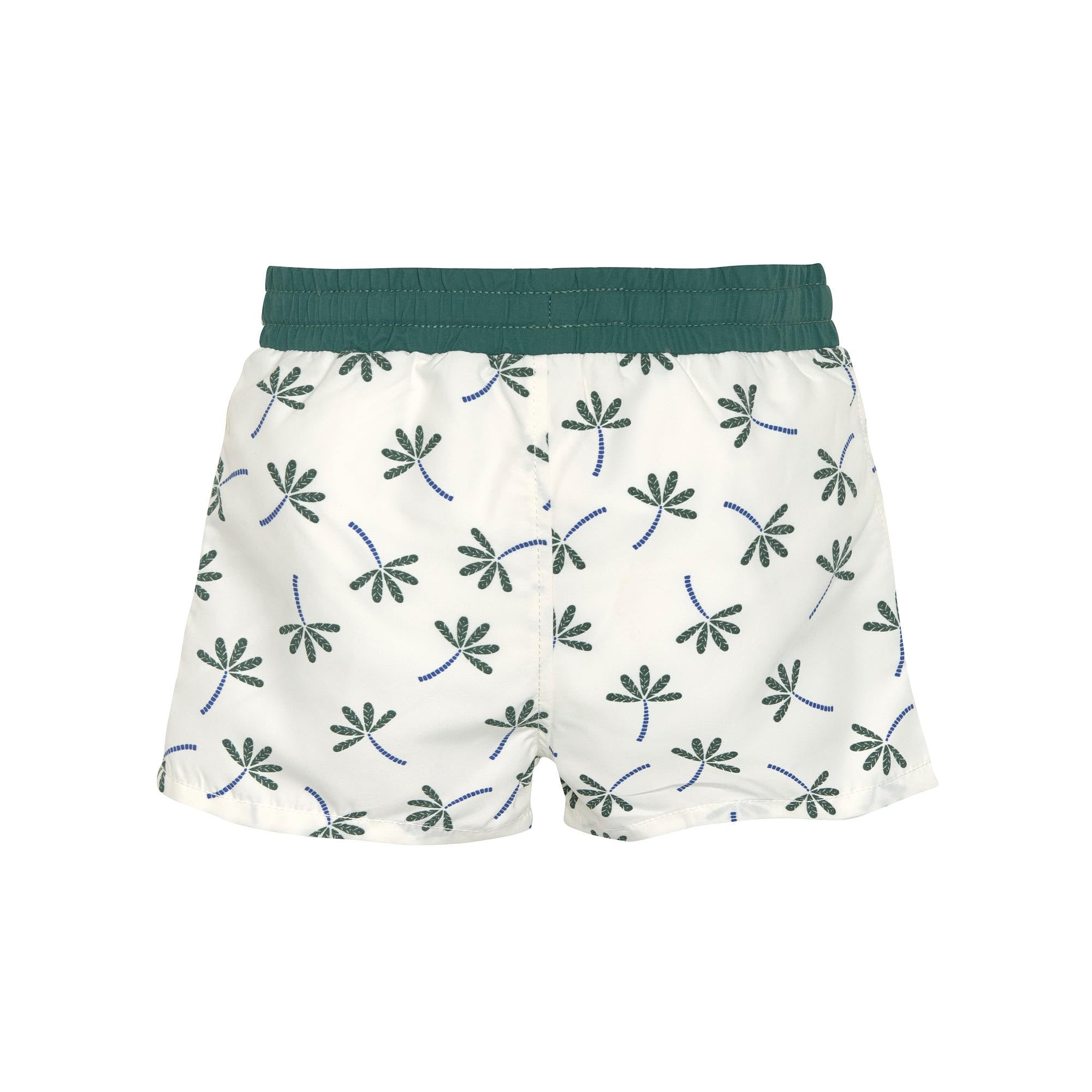 LÄSSIG Baby Kinder Badehose kurz mit UV-Schutz und integrierter Schwimmwindel/Boardie Shorts Palms Nature, 19-24 Monate, Größe: 92