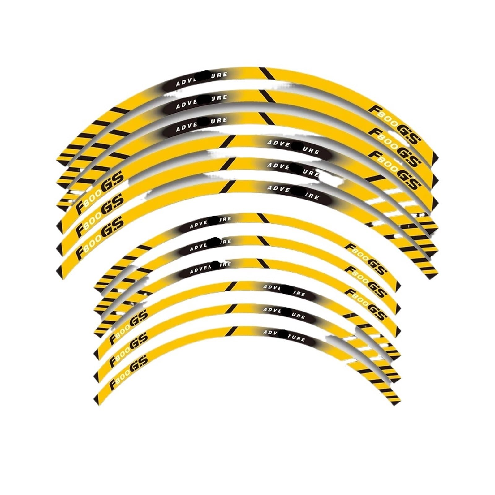 Reflective Sticker for B&MW F800GS F 800GS 800 for GS 21″17″ Motorcycle Wheels Sticker Rim Tire Reflective Stripe Accessories Decals Set