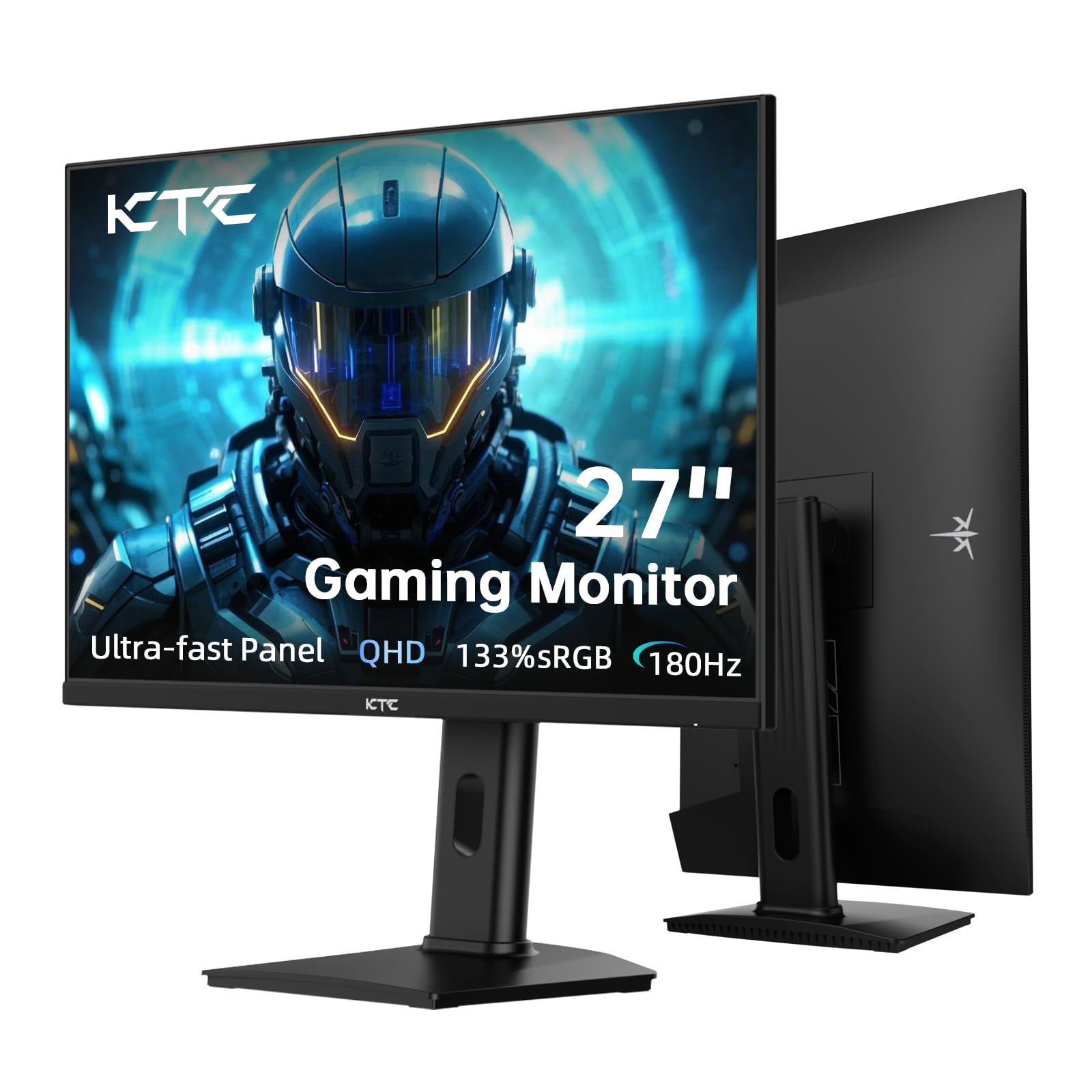 KTC Monitor Gamingowy 27 cali, 2K (2560 x 1440p) 180Hz 144Hz