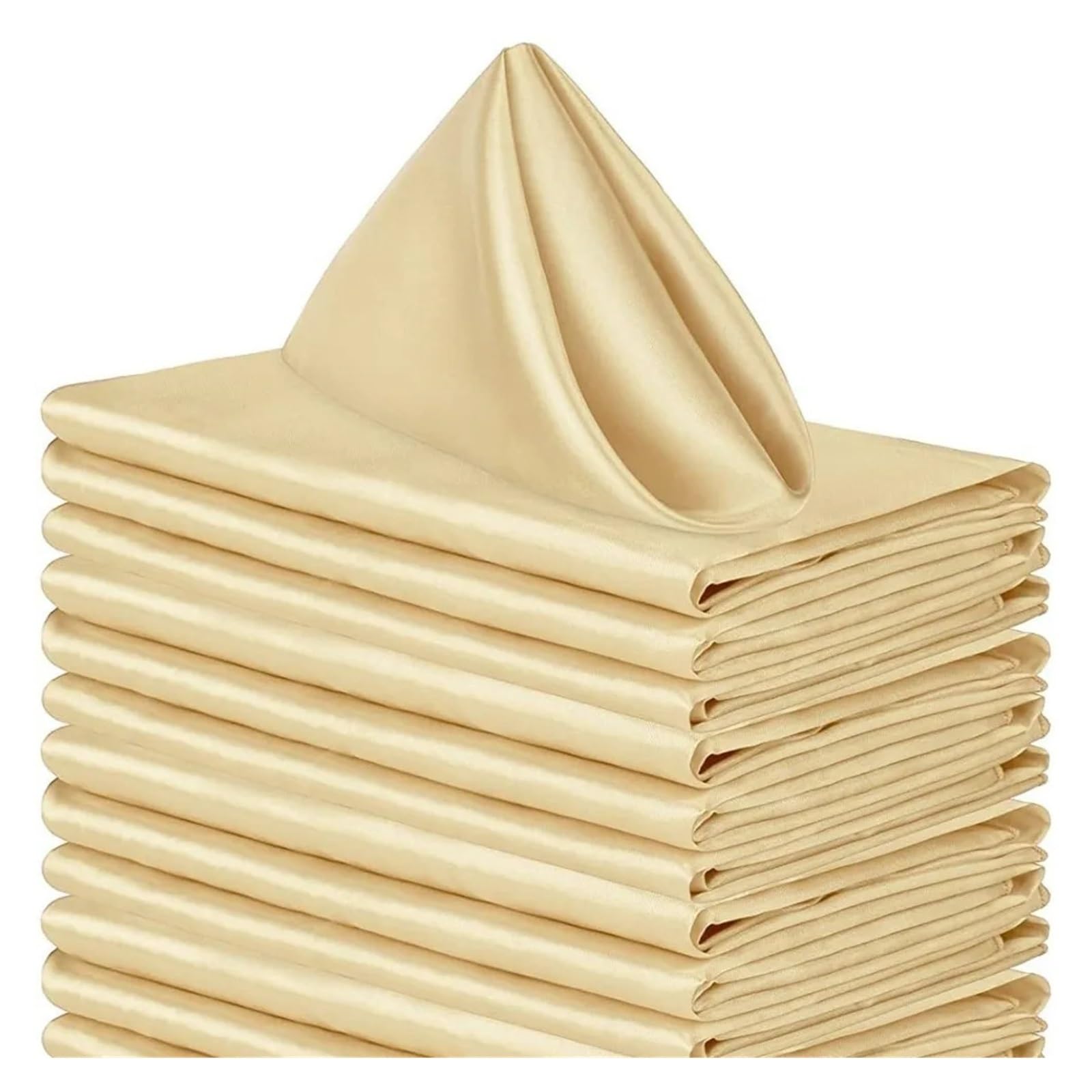 Satin Dinner Napkins 10pcs 30x30cm Satin Napkin Soft Washable Dinner Napkins Reusable Table Event(Color 5)