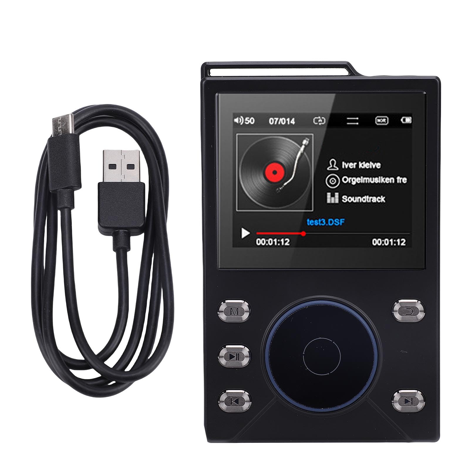 Lettore Audio Digitale Ad Alta Risoluzione con Display LCD da 2,4" Lettore MP3 HiFi per Appassionati di Musica Funzione 5.4 per Viaggiatori (Scheda di memoria piccola da 32 GB)