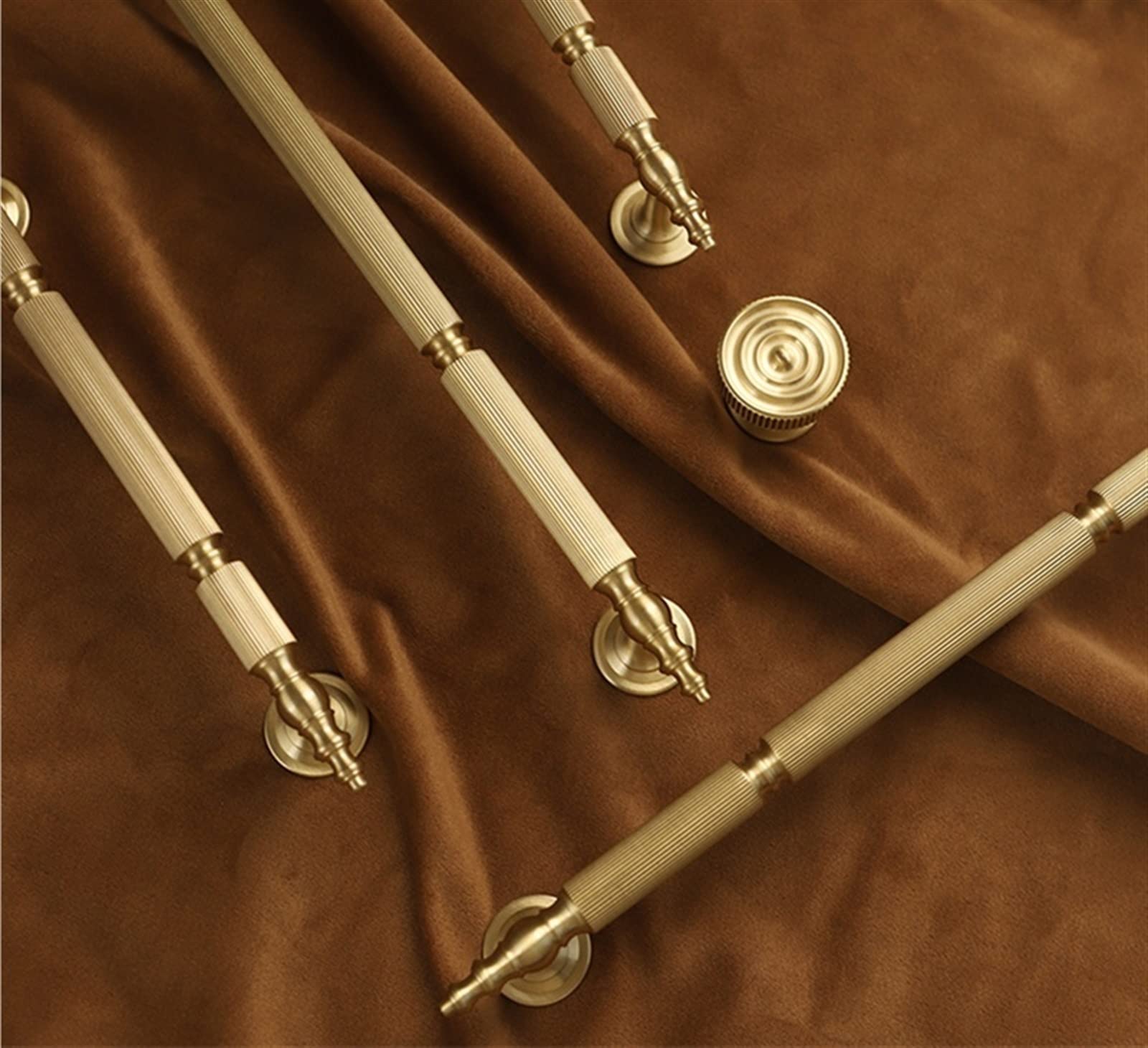 Matériel 1 pièces ELTOX bouton laiton poignée barre en T chrome pour meuble de cuisine