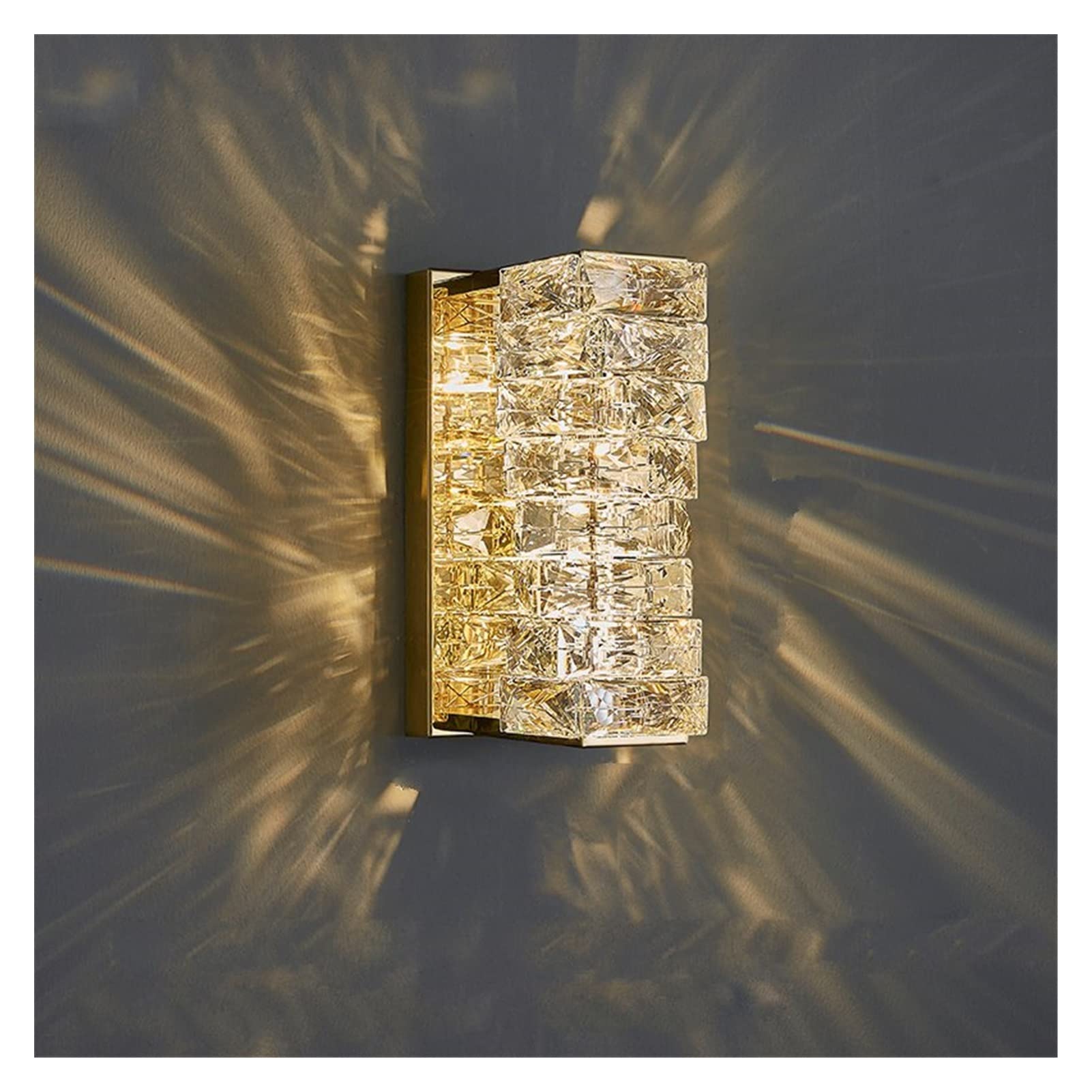 ZXTIIEUF Wall lamp Luxury Wall Lamps Crystal Bedside Lamp Modern Led Wall Light Compatible with Bedroom Living Room TV Background Wall Hanging Lamp Home Decor Wall Sconce