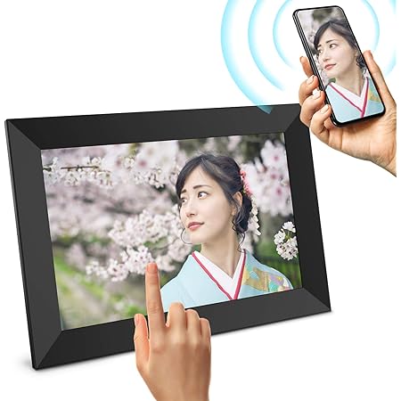 Amazon Jeemak デジタルフォトフレーム 10 1インチ Wifi対応 フォトフレーム Ips タッチパネル 1280 800高解像度 Ips広視野角 16gb内部ストレージ スライドショー 回転可能 Sdカード対応 写真動画再生 プレゼント 良いギフト プレゼント用 出産祝い 日本語取扱説明書