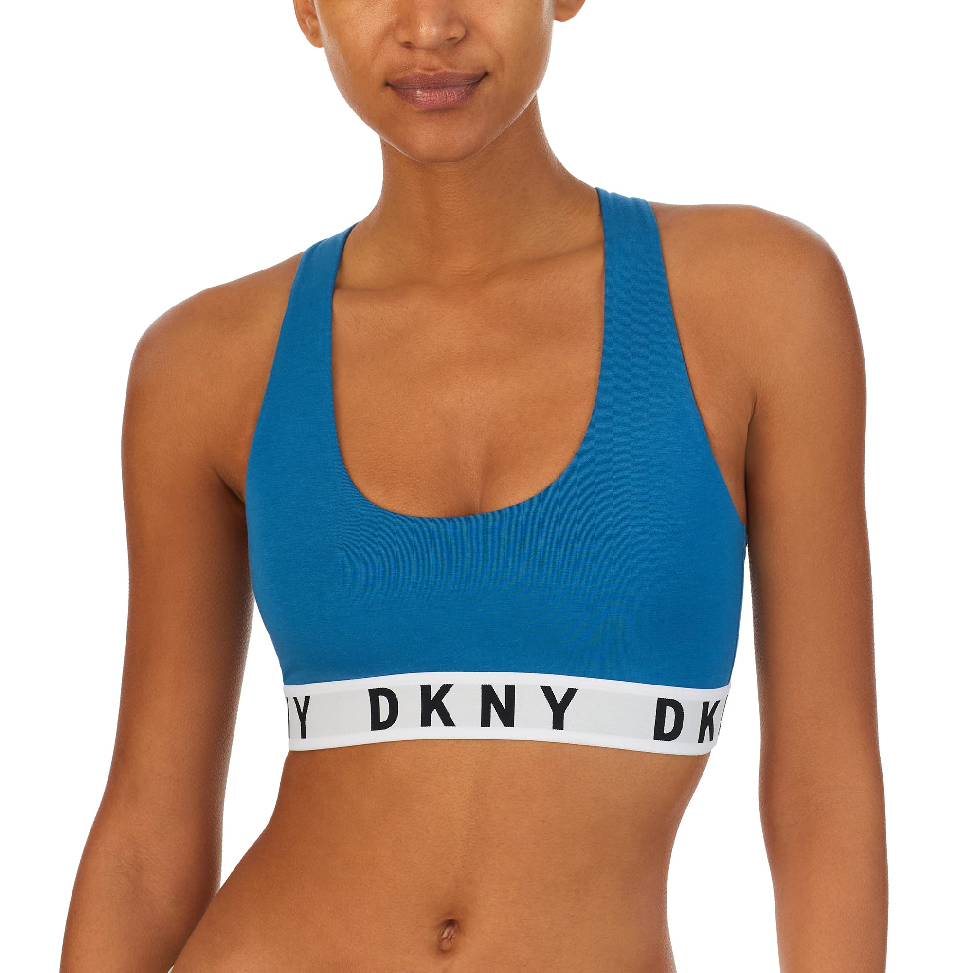 DKNY Women's Cozy Boyfriend Racerback Wirefree Bralette