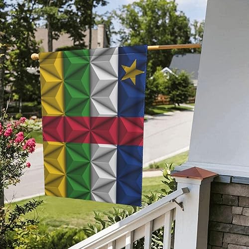 Miniatura 8 de LIFANGMI Polygonal Effect Flag of Central African Republic Garden Flag 28"x40" Inch Double Sided Garden Flags Home Lawn Outdoor Decor Flags Party