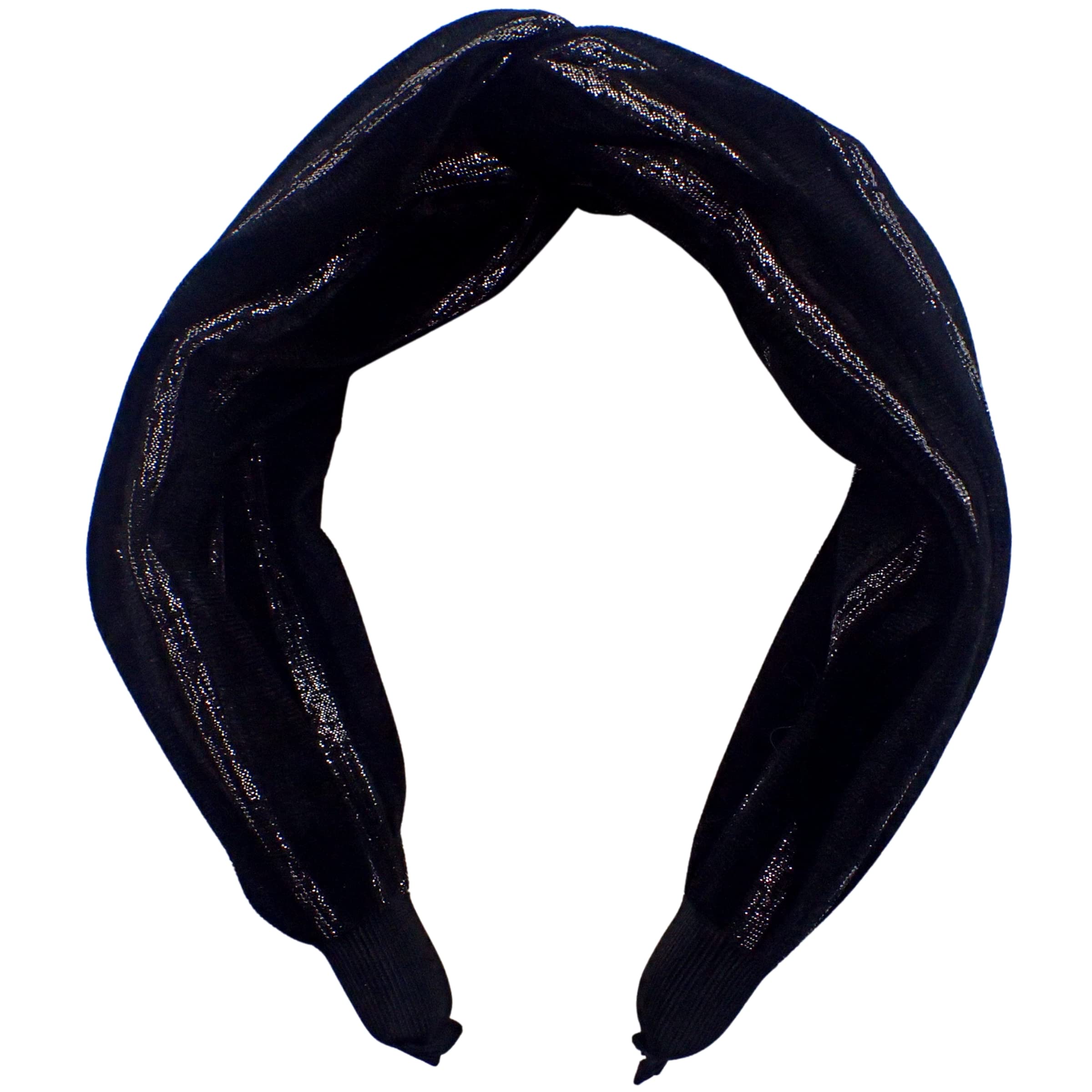 Topkids Accessories Velvet and Lurex Twist Alice Bands Adult Women, Hair Accessories, Hair Bands for Women Thick Headband - Image 2