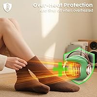 Vista 6 de Space heaters for indoor use, mini portable heater desk heater for office,2S Efficient Heating, Tip-Over & Overheat Protection, Quiet Small Desk