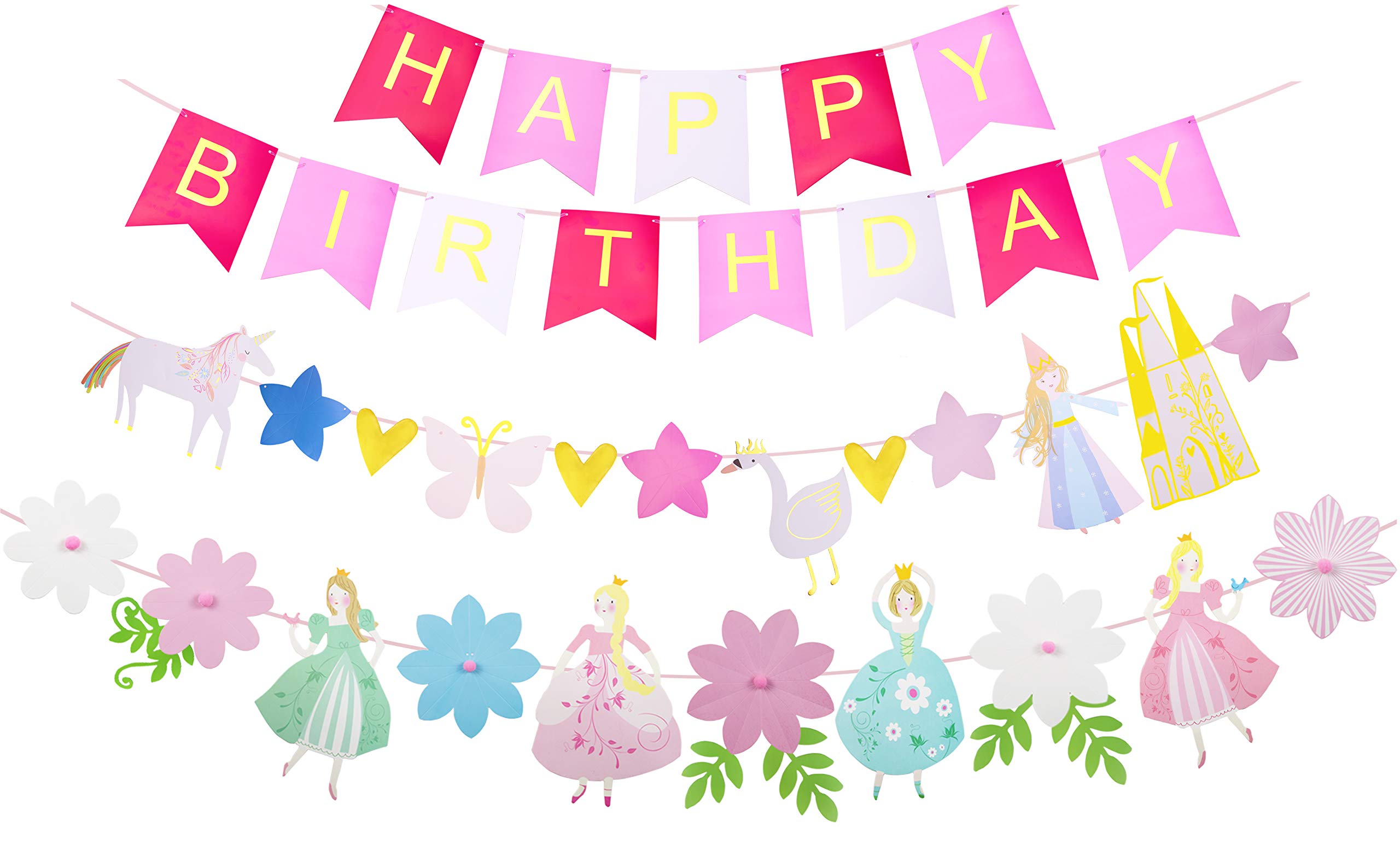 Buy Princess Flower Shape Birthday Party Banner,Princess Birthday