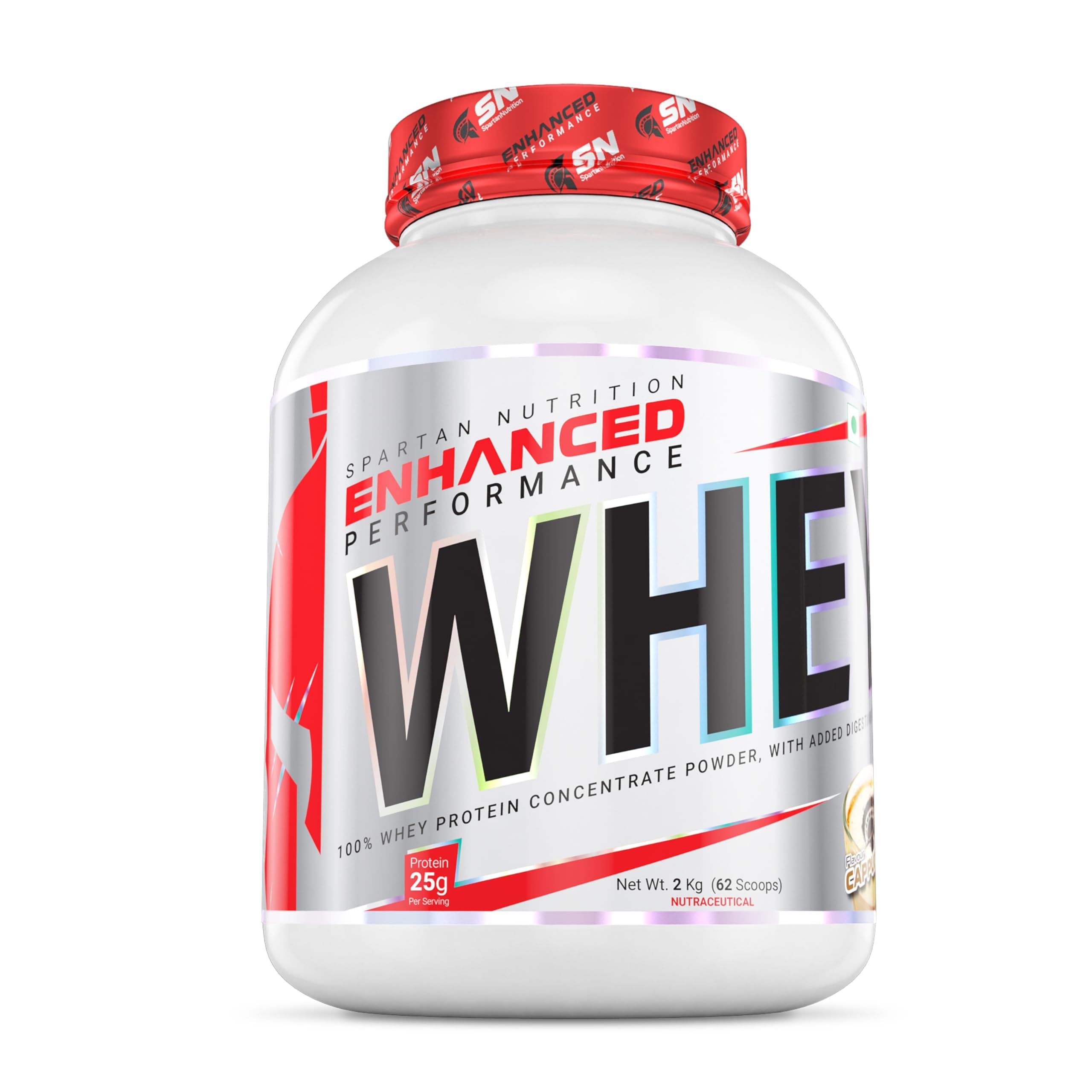 Spartan Nutrition Enhanced Performance Whey Protein – 4 LBS, with Complete Amino Acid Profile, Protein - 25 g, Low Calories- 121 Kcal, Digezyme – 75mg Per Serving and Zero Added Sugar (Cappucino) (B0CKTNKQJ6) Amazon Price History, Amazon Price Tracker