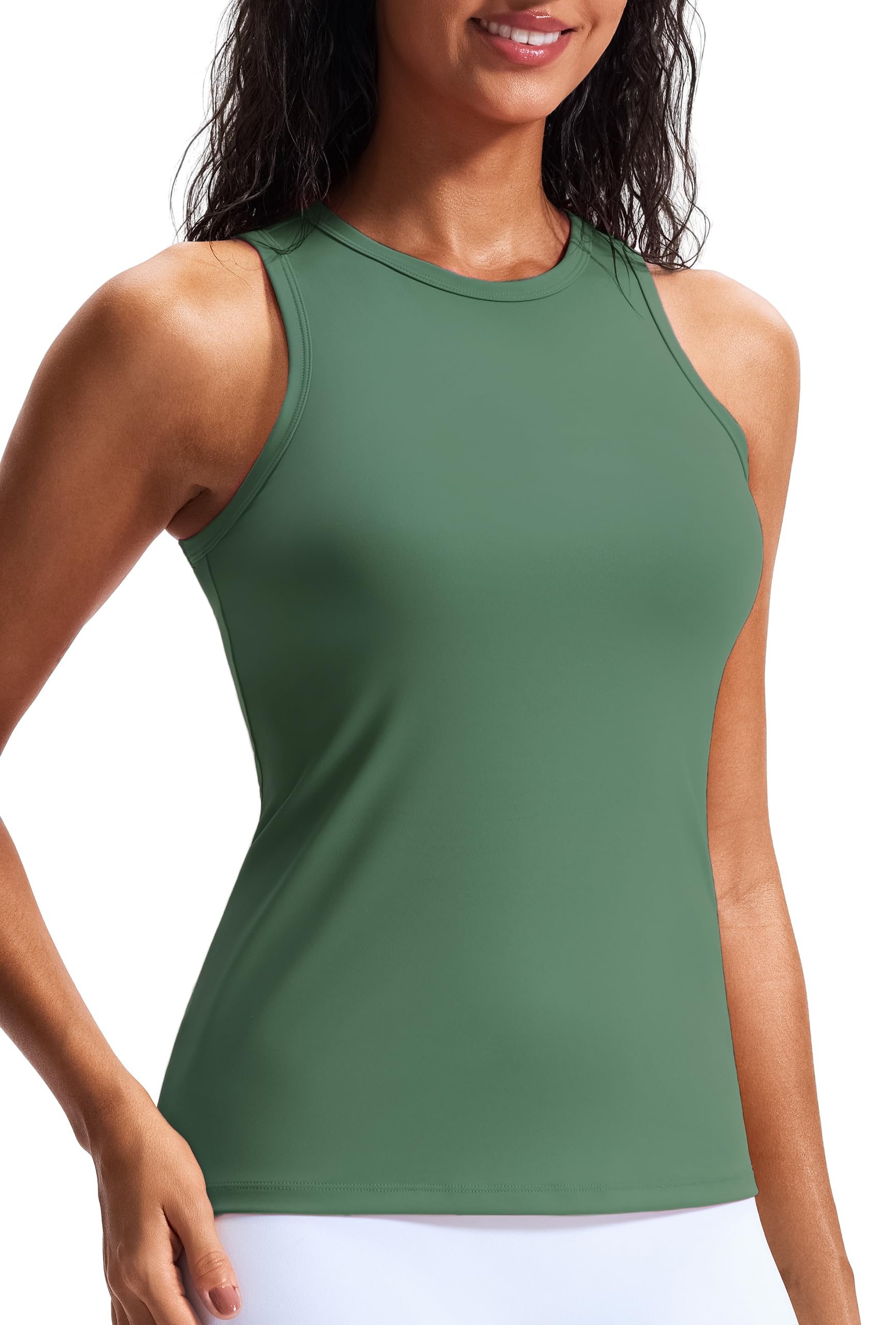 JOYSPELS Workout Tank Tops for Women, Butter Soft Yoga Tops, Slim Fit Athletic Tank