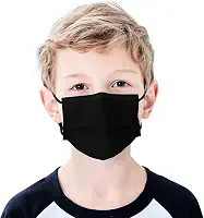 Máscara facial descartável para crianças, pacote com 50 unidades, idades 5 – 12 filtros, máscaras faciais de segurança de 3 camadas para uso diário de crianças