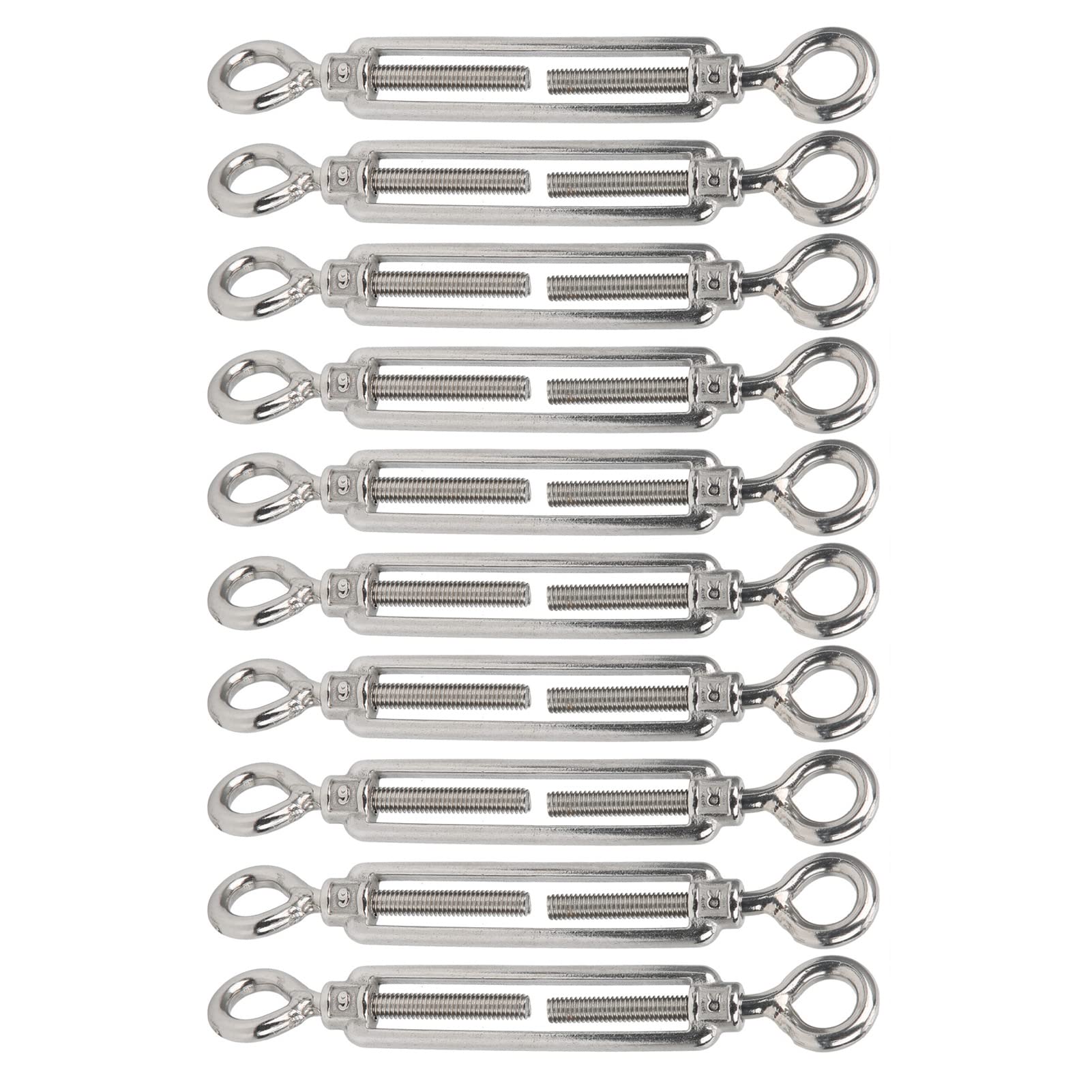 Stainless Steel Eye and Eye Turnbuckle Wire Tensioner for Steel Wire Rope Straining for Outdoor Activities