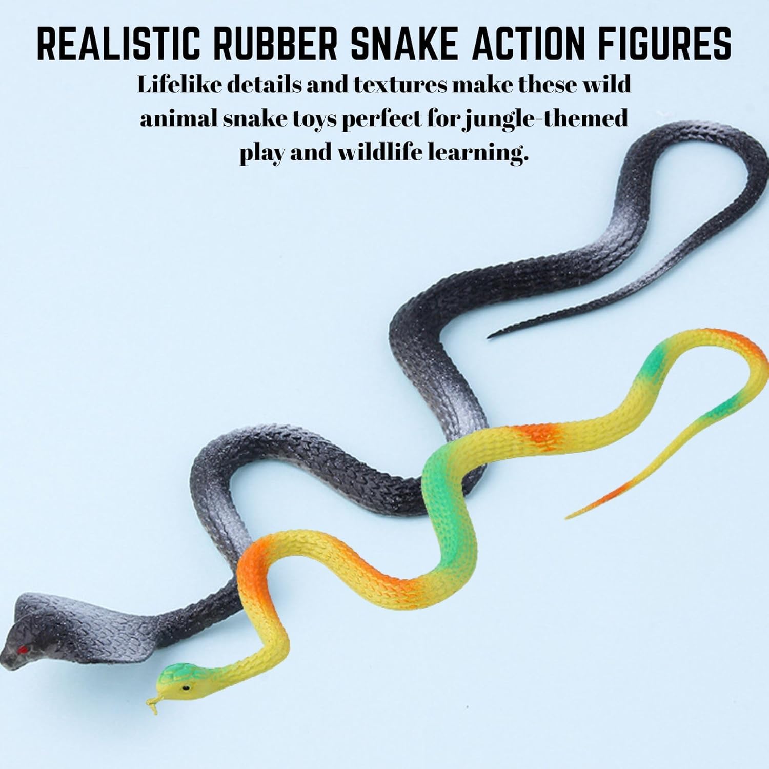 Snake Mini Real Fake Snake Prank SUPVOX 12Pcs Creepy Snake Models For Realistic Mini ...