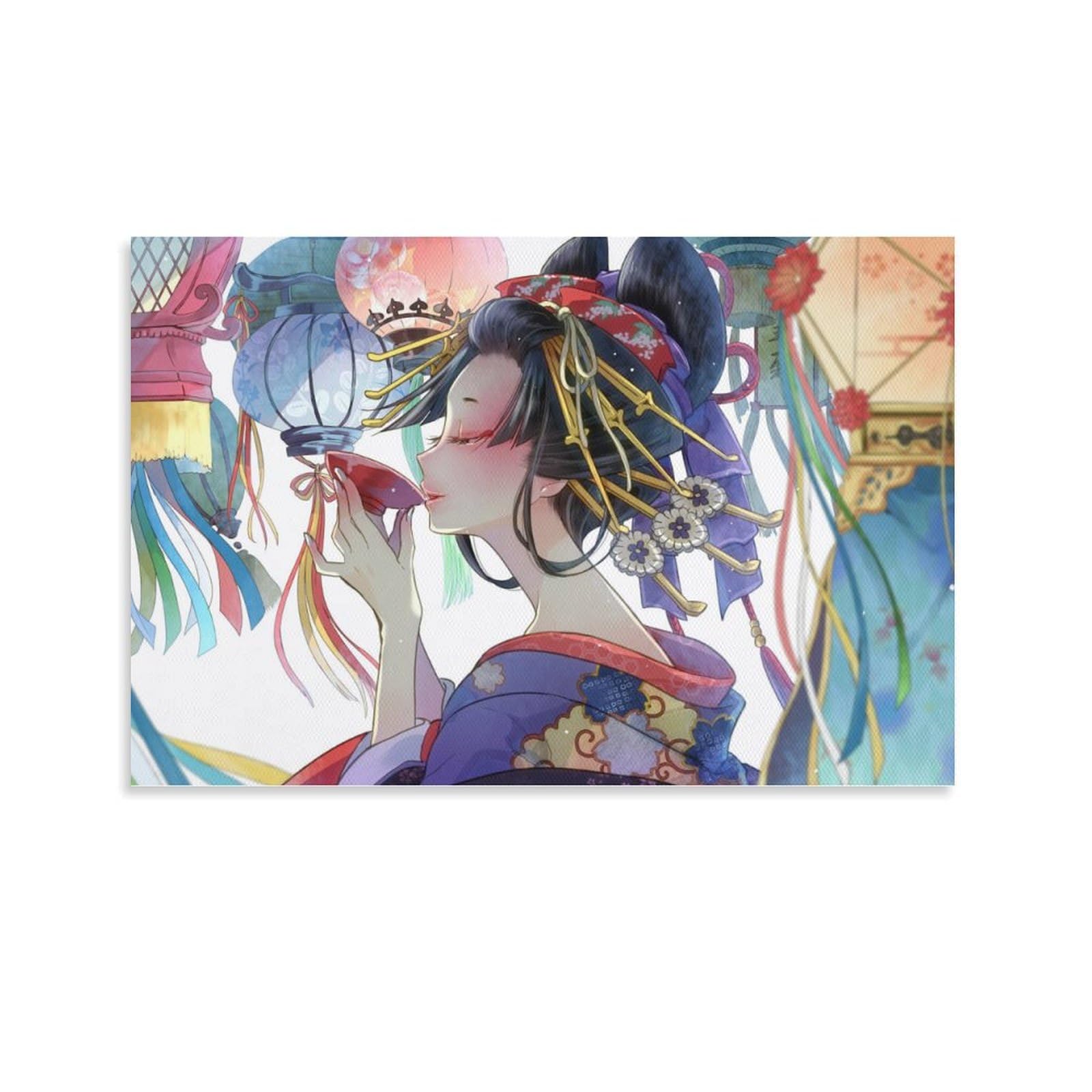 原画 アクリル画 絵画 アート 花魁 日本 原画 アクリル画 絵画 アート