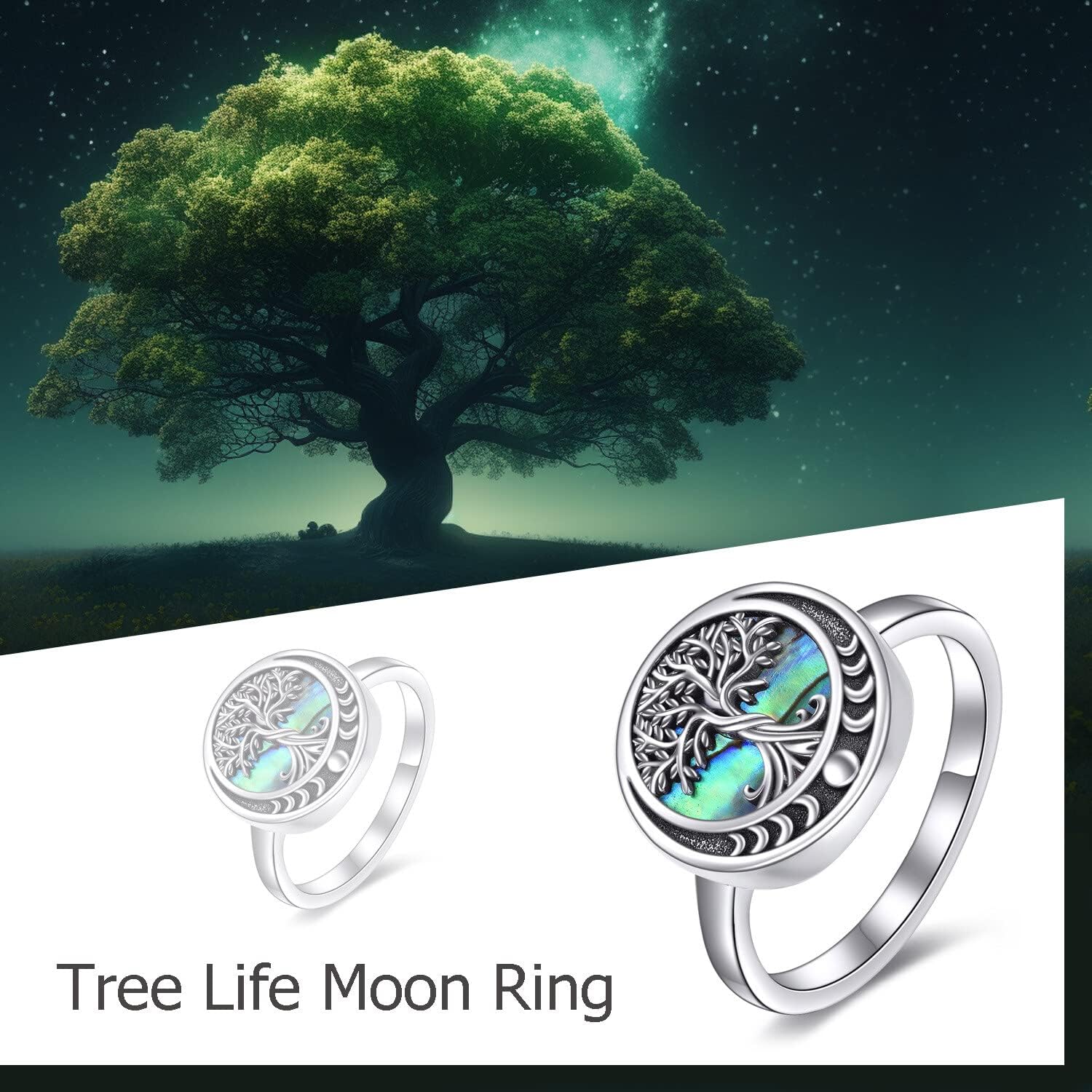 ONEFINITY Tree of Life Rings Sterling Silver Celtic Knot Tree of Life Rings Family Tree Jewelry Gifts for Women - Image 6