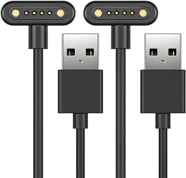 TUSITA Magnetic Charger Cable Compatible with Echo Frames 2nd Gen, 1M 2-Pack