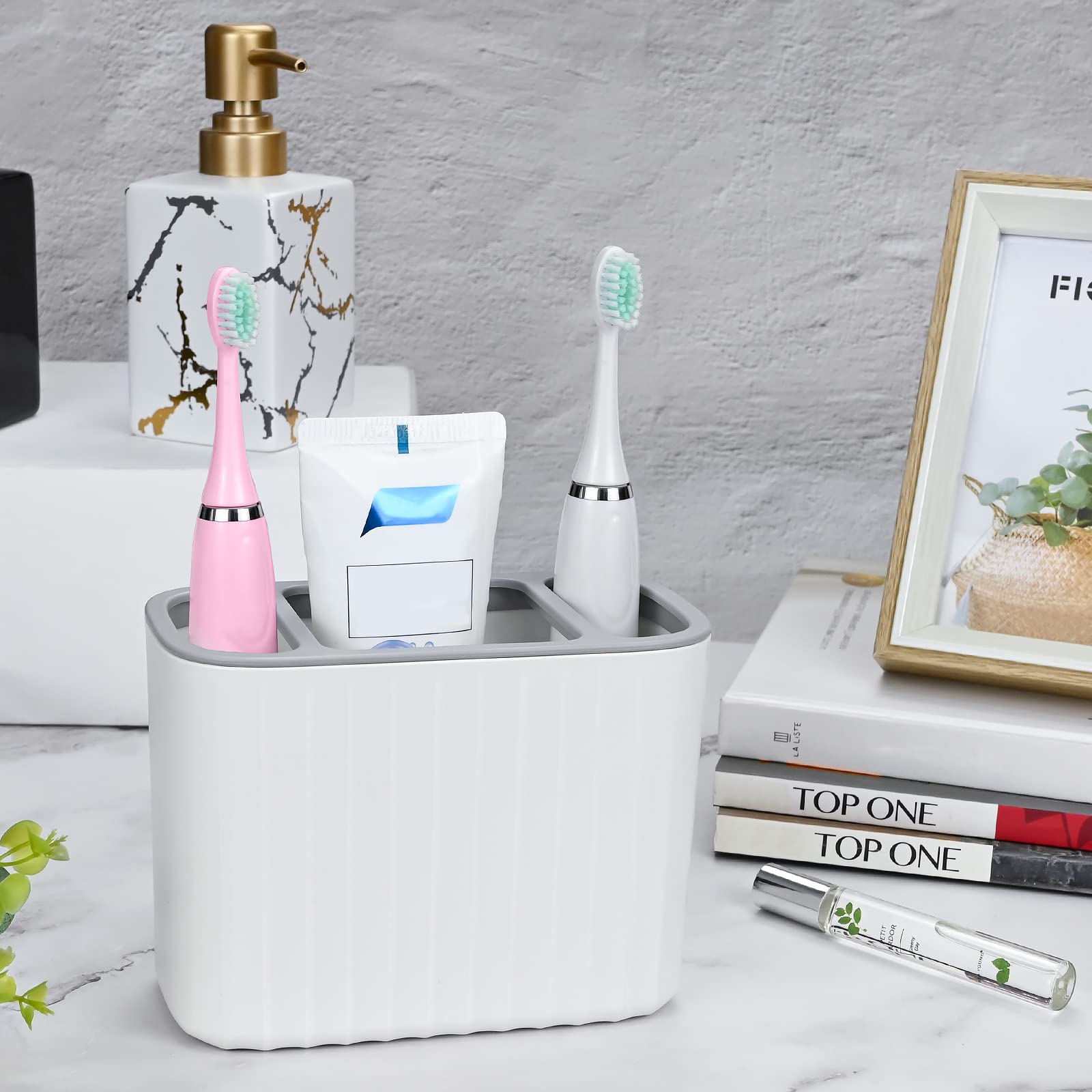 Tandenborstelhouder en tandpastahouder, Drainage Tandenborstels Organizer Stand for Tandenborstel Afneembare Badkamer Tandborstel Opslag Caddy met Multifunctioneel (Color : C Tandenborstelhouder en tandpastahouder, Drainage Tandenborstels Organizer Stand for Tandenborstel Afneembare Badkamer Tandborstel Opslag Caddy met Multifunctioneel (Color : C