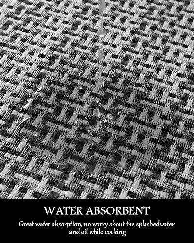 Miniatura 5 de Alfombras y tapetes de cocina antideslizantes, lavables, antideslizantes, absorbentes, para el suelo, lavables a máquina, para colocar de pie en