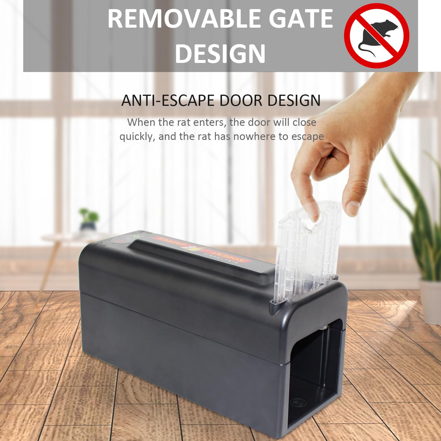 Rato eléctrico Rato Fuerte doméstico Puerta de Escape Interior eficiente Reutilizable Humanos Rato exterminador Rato eléctrico Choque en el Garaje del hogar