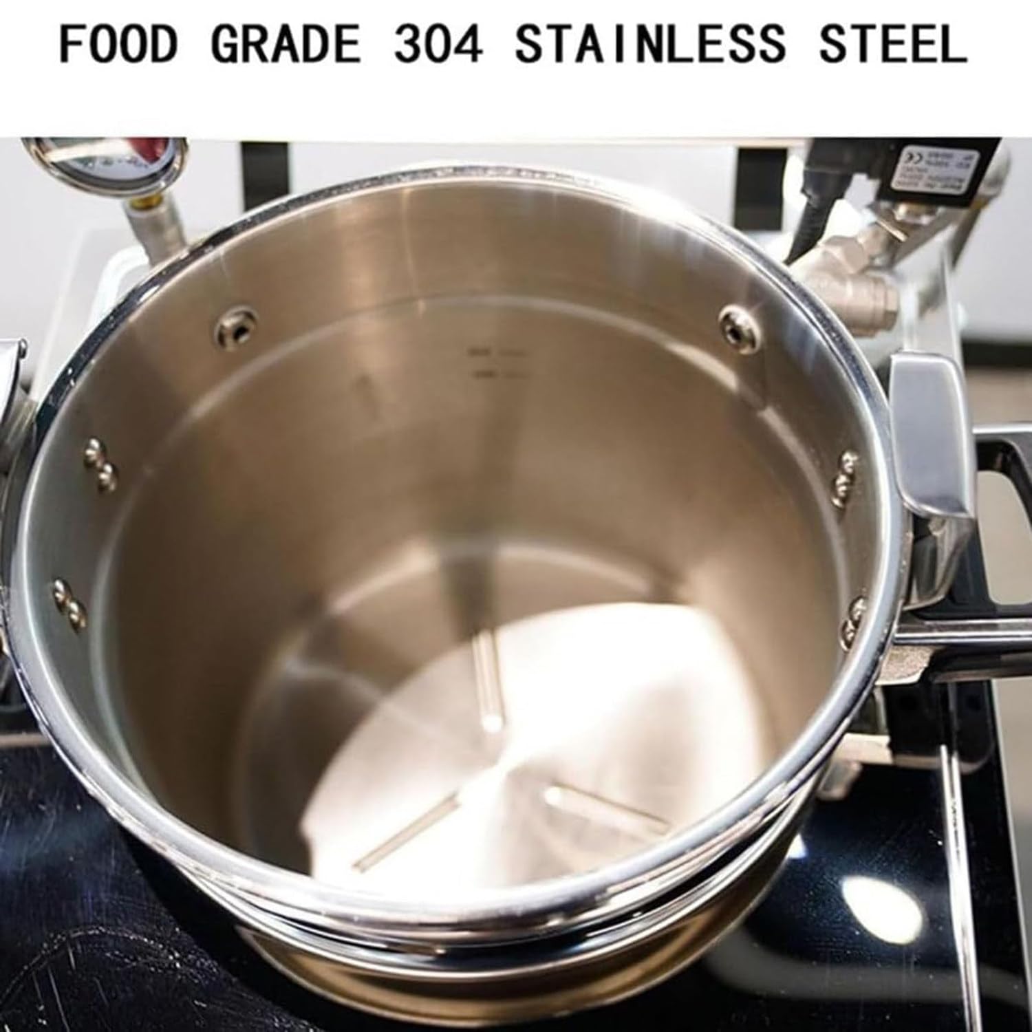 Macchina per Pollo Fritto ad Alta Pressione da 16 Litri, friggitrice elettrica da banco con termostato, Forno per Alimenti, friggitrice per prelibatezze Fritte, Acciaio Inossidabile 3000W