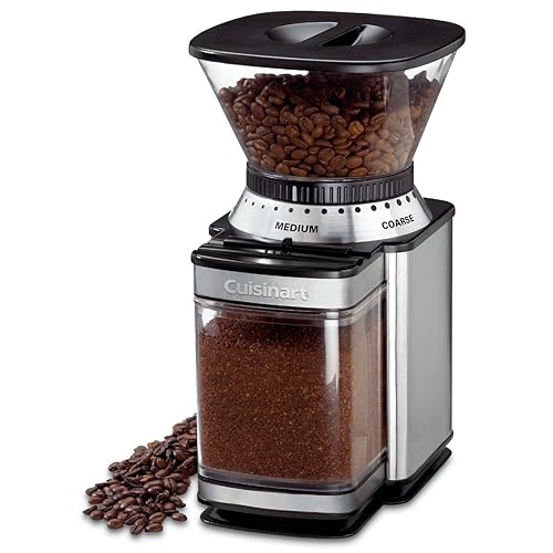 Cuisinart Coffee Grinder, Electric One-Touch Automatic Burr Coffee Grinder with 18-Position Grind Selector, Cup Size Selector for 4 – 18 Cups (DBM-8C) - Burr Mill