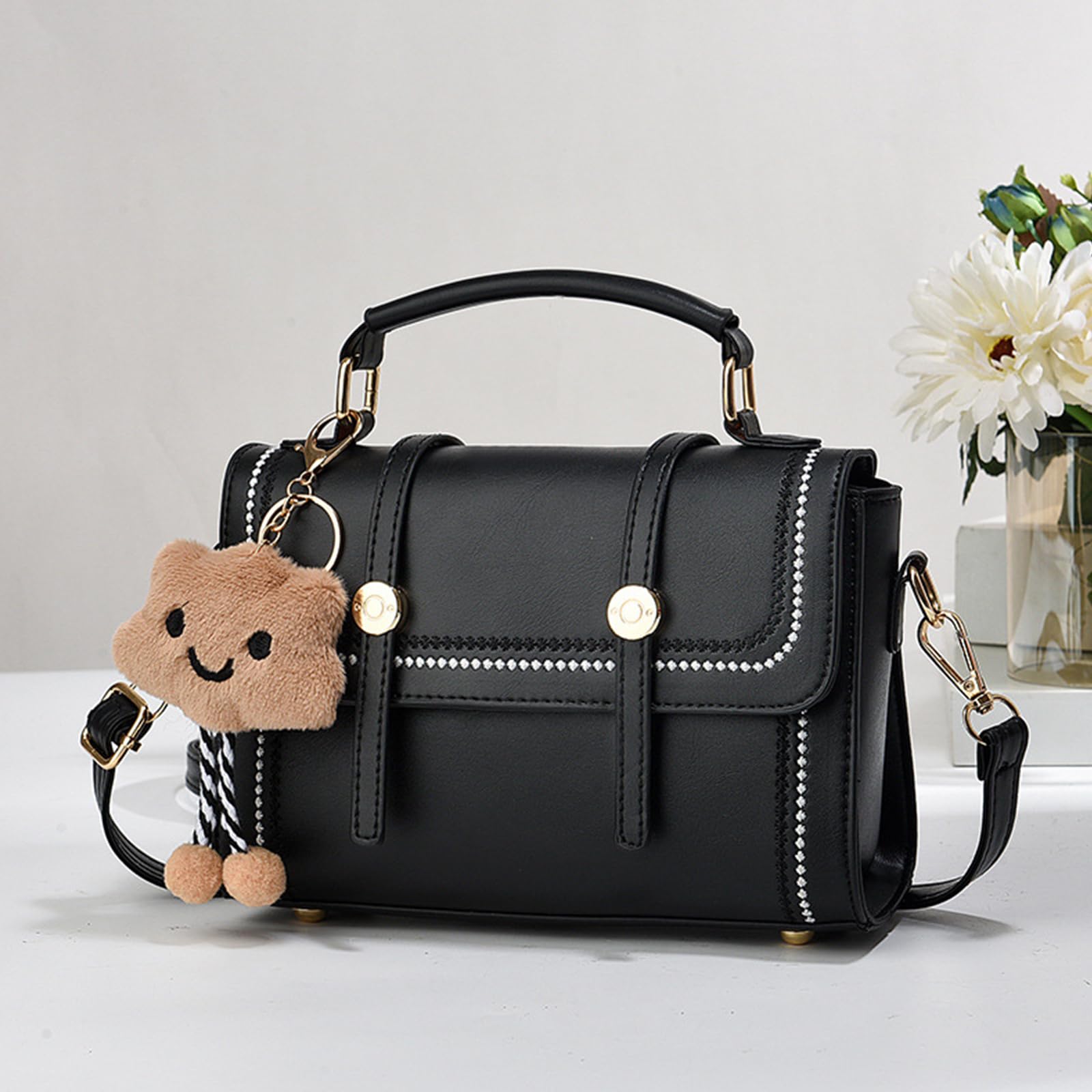 NICOLE & DORIS Petit Sac à Main Chic Femme Sac Bandouliere Mode Sac Mignon Fille Sac Portés Epaule PU Cuir Sac D'épaule Sac Besace Sac Messenger Sac Soiree